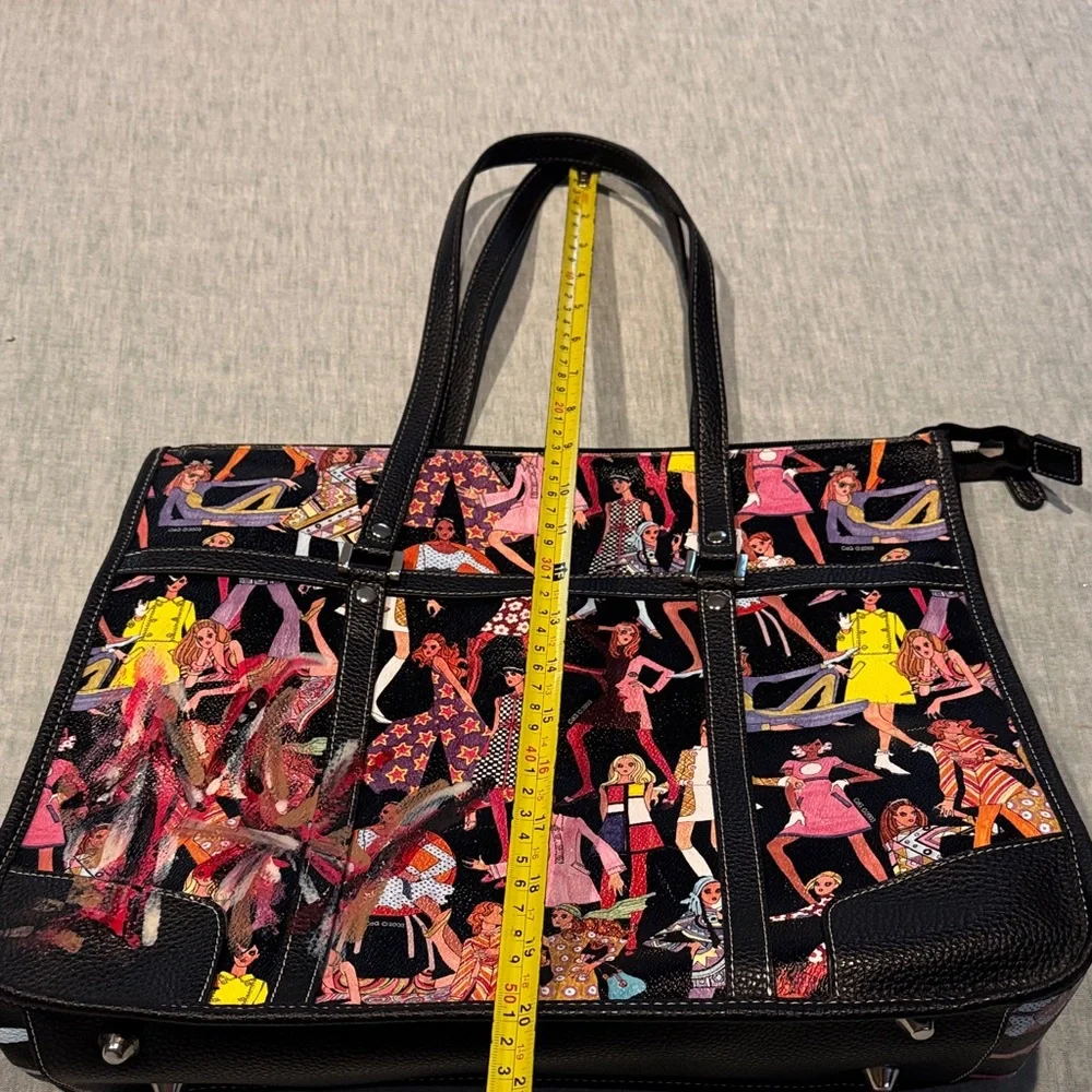 Sydney Love Black and Multicolor Graphic Tote